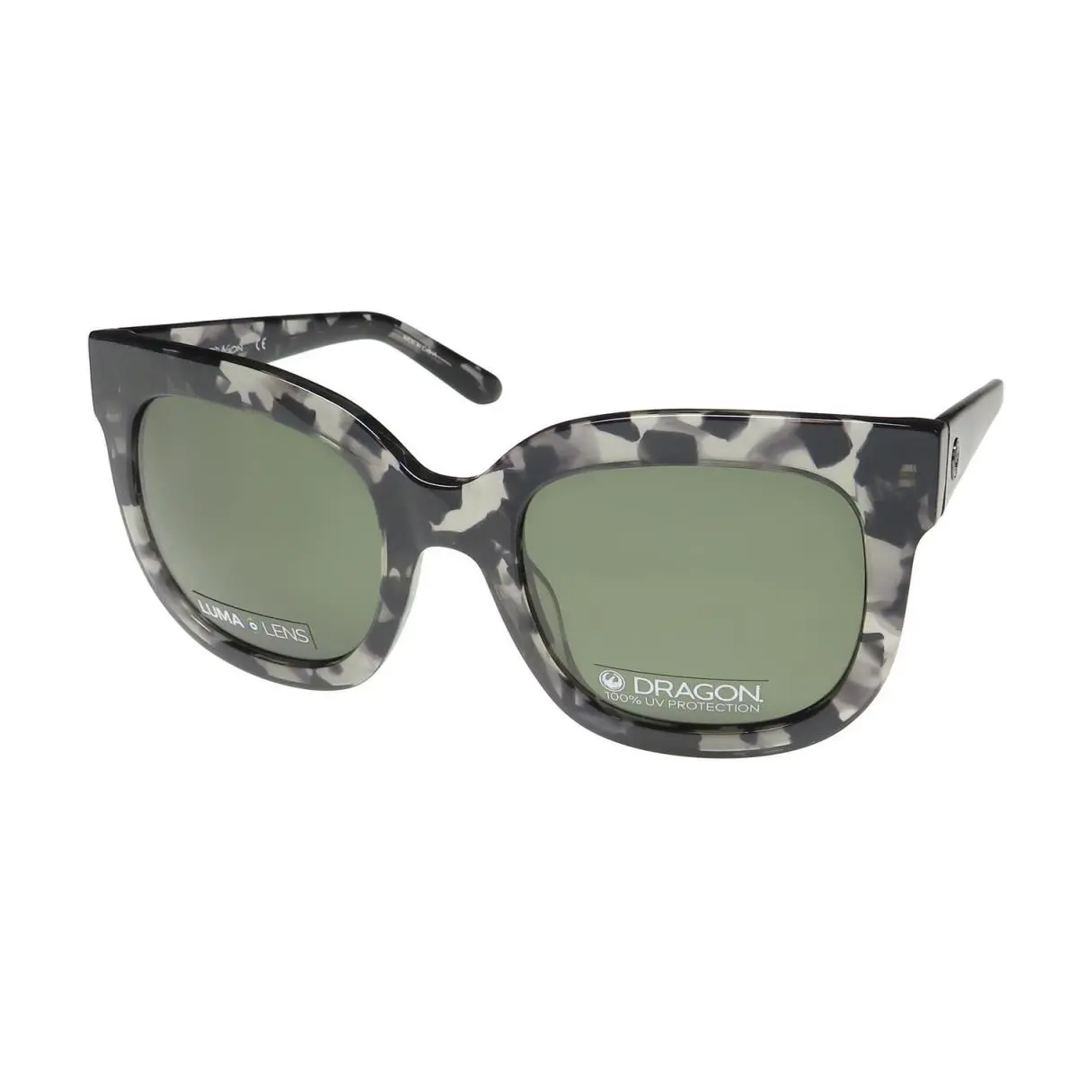 Dragon Flo LL Sunglasses 060 Round Black Plastic Womens 54-22-140 Full-rim