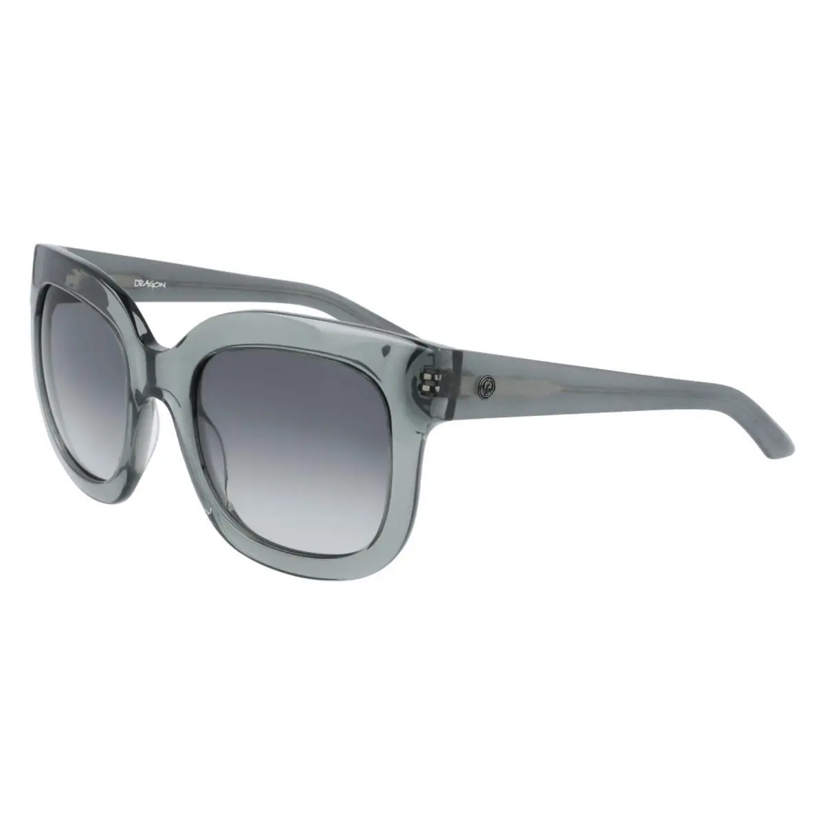 Dragon Flo Sunglasses Women`s Crystal Lumalens Smoke Gradient by Dragon Alliance