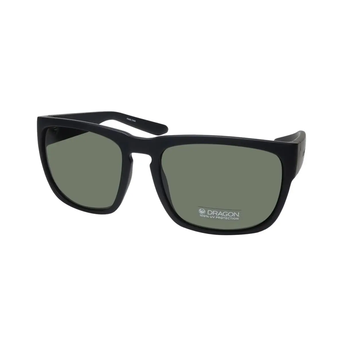 Dragon Rune Sunglasses Full-rim Square Plastic 003 Unisex 60-18-135 Black
