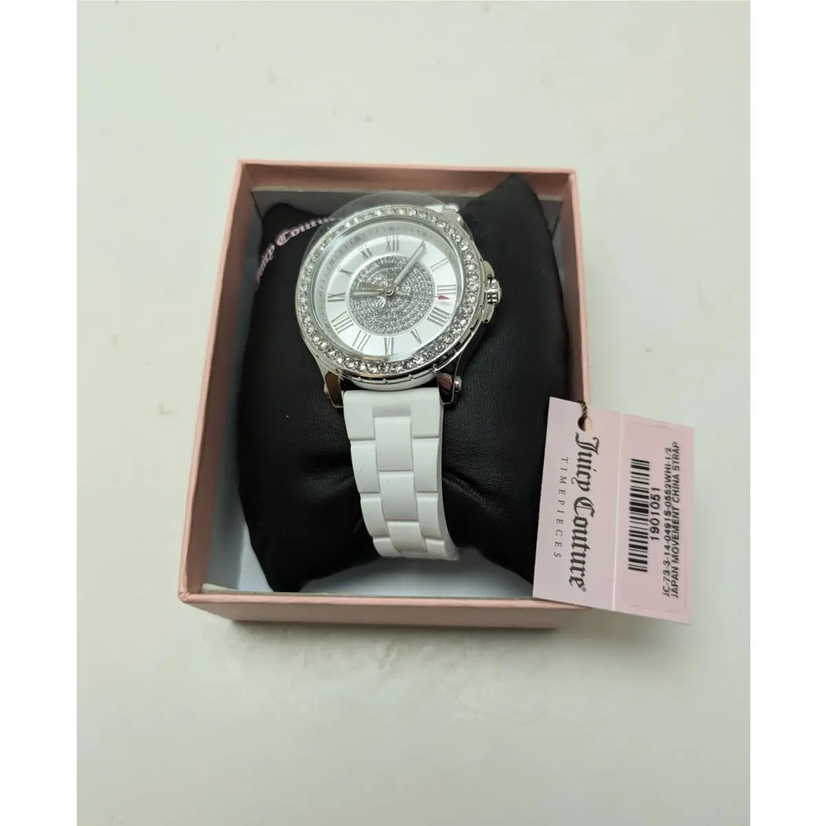 Juicy Couture Pedigree White Silver Watch 1901051 Battery /