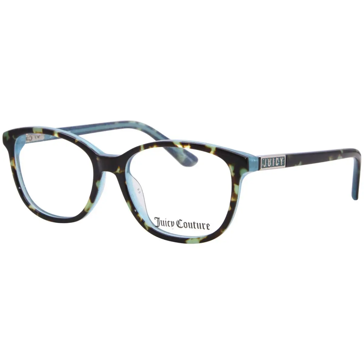 Juicy Couture JU-946 086 Eyeglasses Youth Kids Girl`s Havana/teal Full Rim 47mm