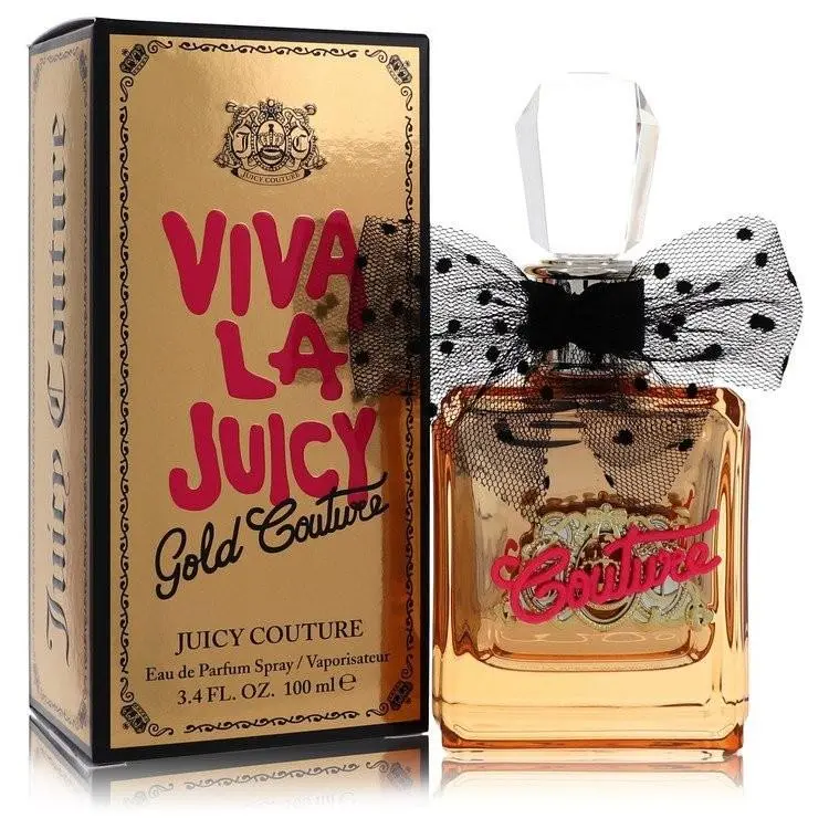 Viva La Juicy Gold Couture Eau De Parfum Spray By Juicy Couture 3.4oz For Women