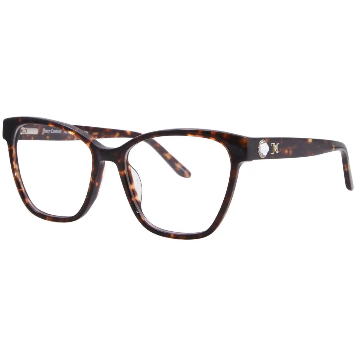 Juicy Couture JU-215 086 Eyeglasses Frame Women`s Havana Full Rim Cat Eye 52mm