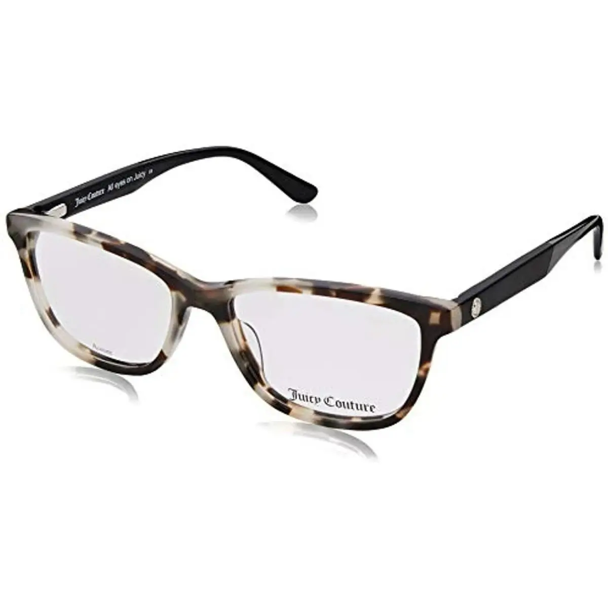 JU187 0ACI Milky Grey Havana Eyeglasses 53mm with Juicy Case by Juicy Couture
