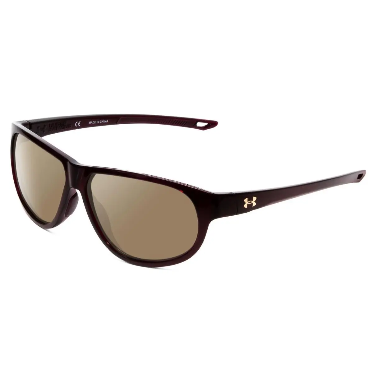 Intensity Women Oval Polarized Sunglasses Red Crystal 59mm 4 Option Amber Brown Polar by Under Armour