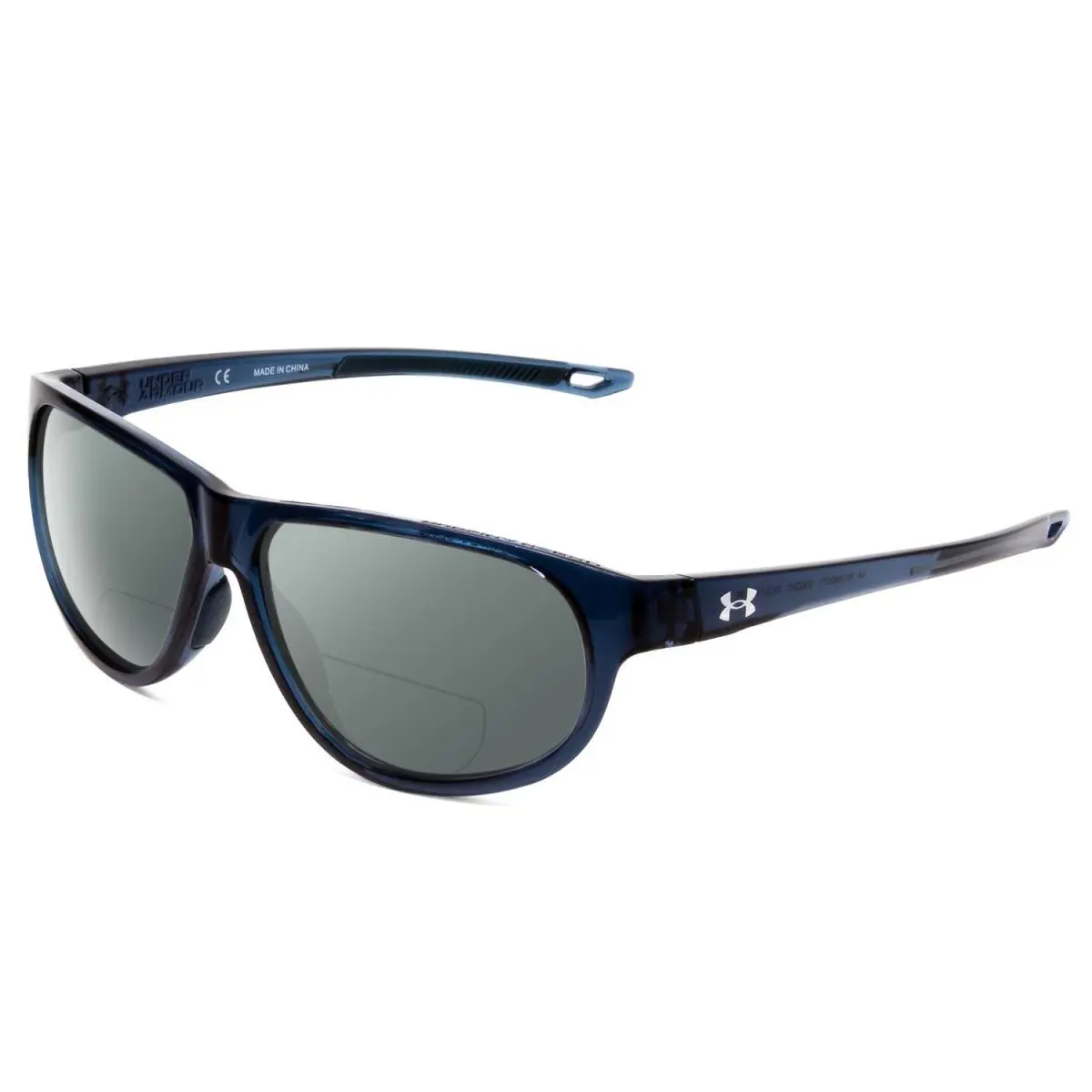 Intensity Ladies Polarized Bi-focal Sunglasses in Blue Crystal 59mm Grey by Under Armour