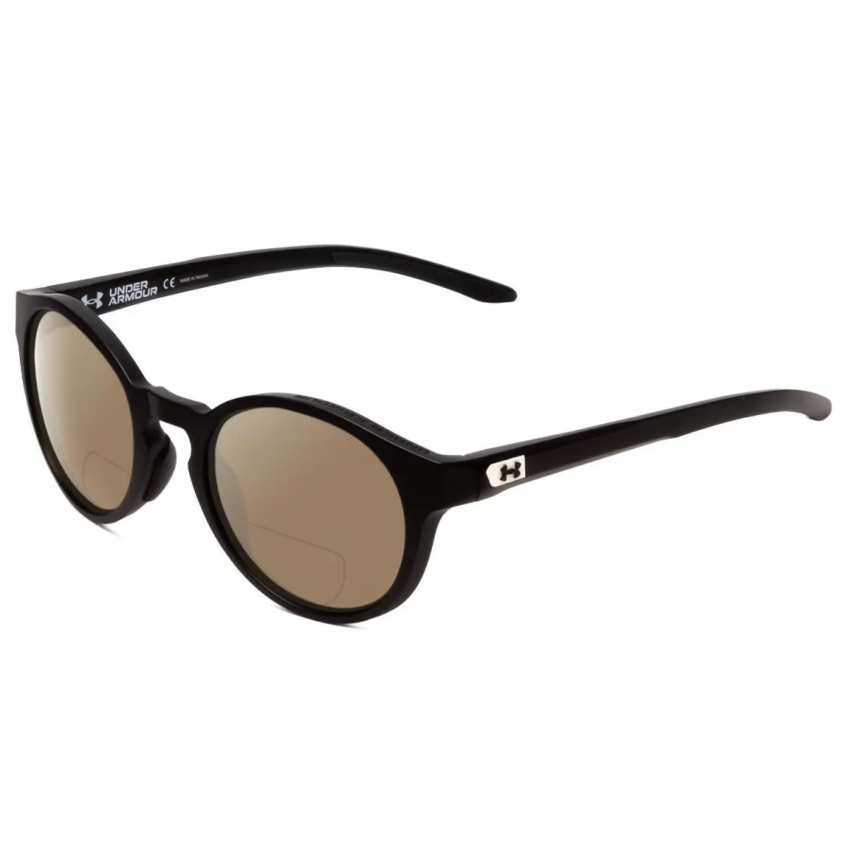 Infinity 52 mm Round Polarized Bi-focal Sunglasses Black 41 Options Brown by Under Armour