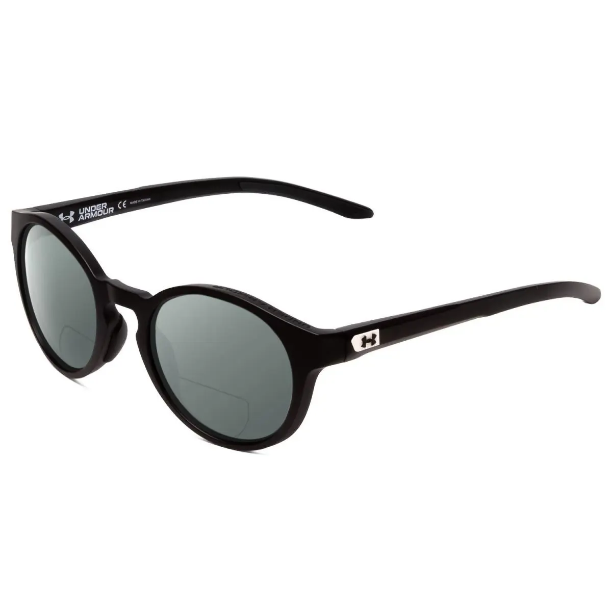 Infinity 52 mm Round Polarized Bi-focal Sunglasses Black 41 Options Grey by Under Armour