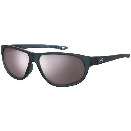 Under Armour Womens Intensity Oval Sunglasses Blue Note Frame/lilac Mirror Lens - Blue/Purple, Frame: Blue, Lens: Purple