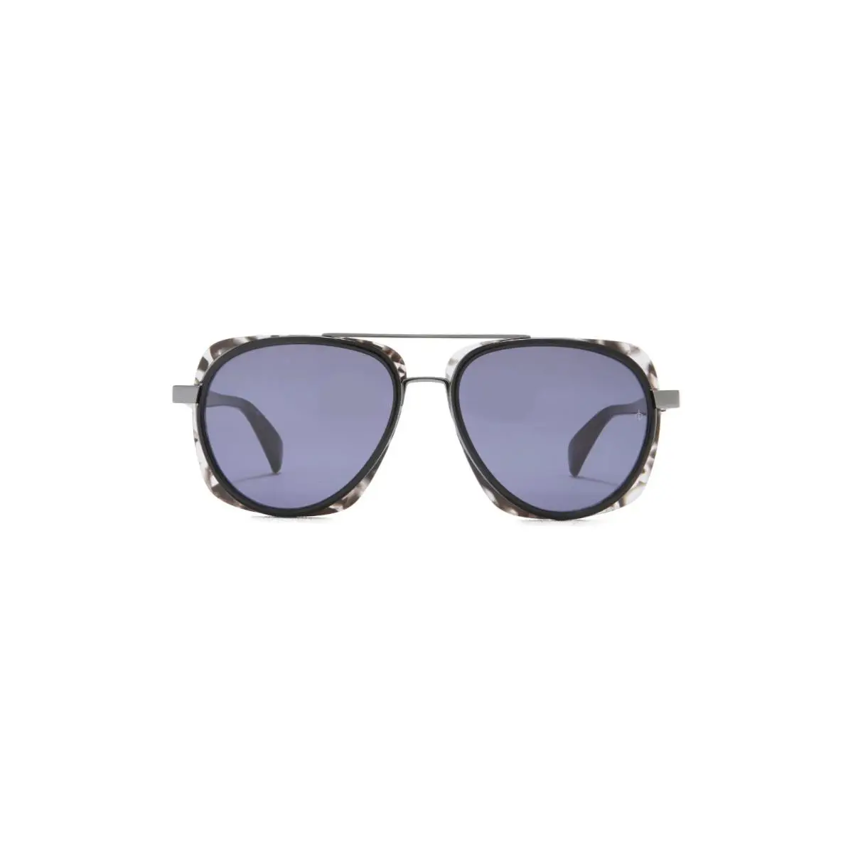 Rag Bone Square Aviator 55mm Gradient Sunglasses Black Grey / Blue