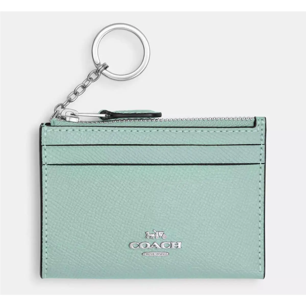Mini Skinny Id Case Leather 88250 88250 FADED BLUE by Coach