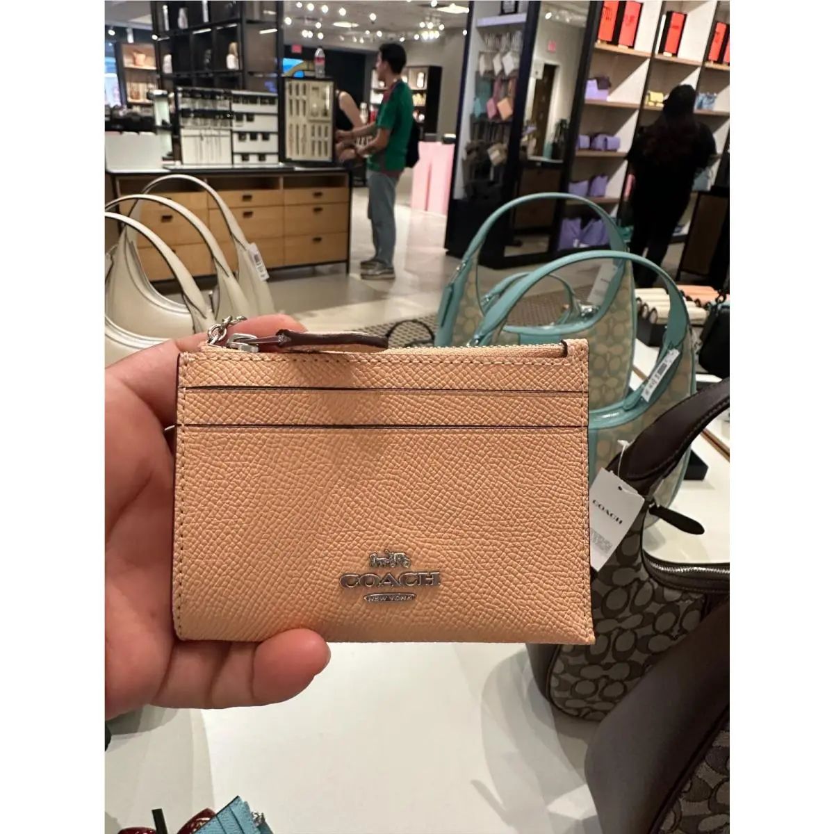 Mini Skinny Id Case Leather 88250 88250 FADED BLUSH by Coach