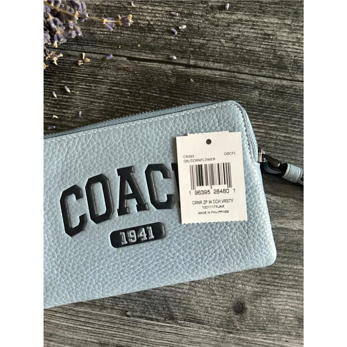 Coach wallet - Light Saddle, pick: cornflower