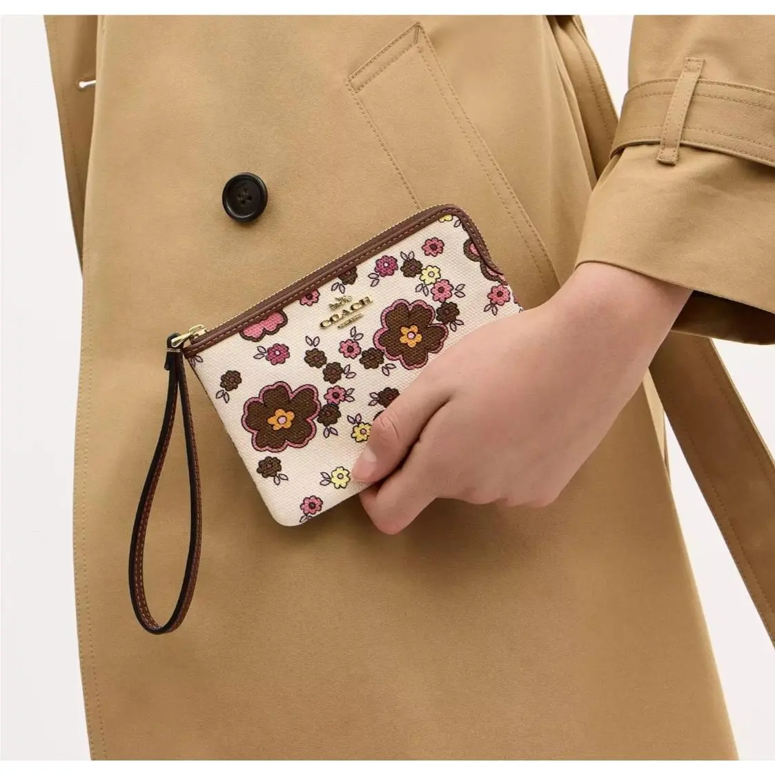 Coach wallet  - Multicolor, way: Lemon Print - Garden Glade Multi - CBB80 205