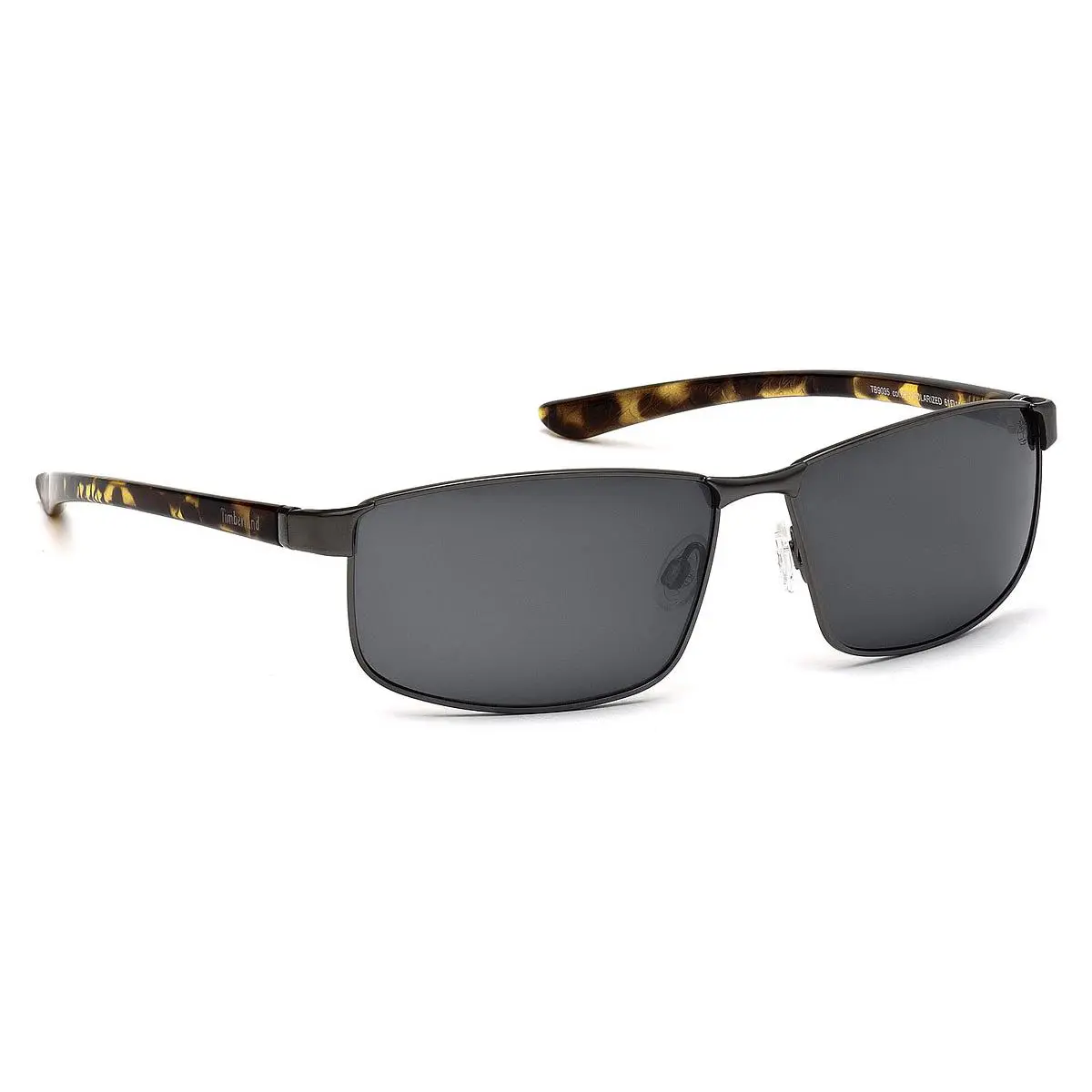 Timberland TB9035 Sunglasses Satin Gunmetal Demi Smoke Flash Mirror 61mm