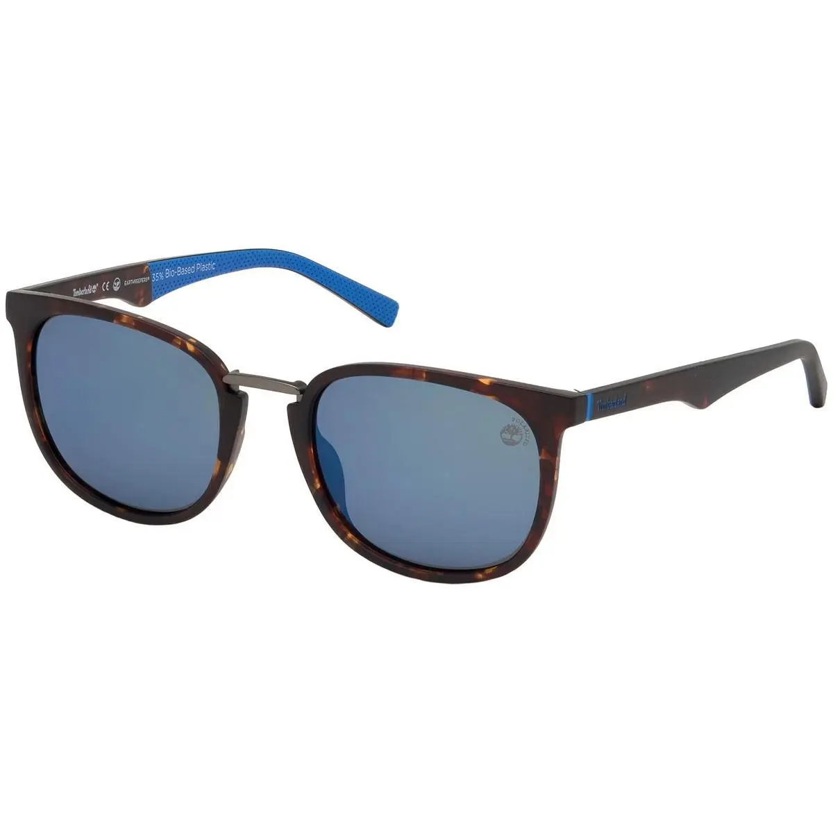 Timberland Men`s Sunglasses Smoke Lens Dark Havana Full-rim Frame TB9175 5452D