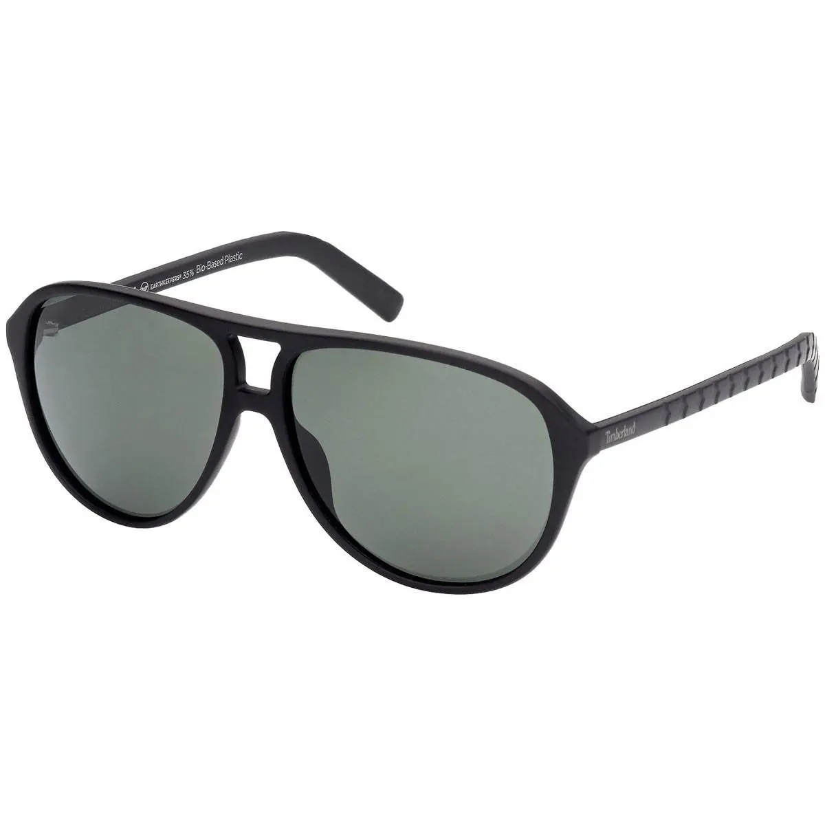 Men`s Sunglasses Green Polarized Lens Matte Black Frame TB9224 6002R by Timberland