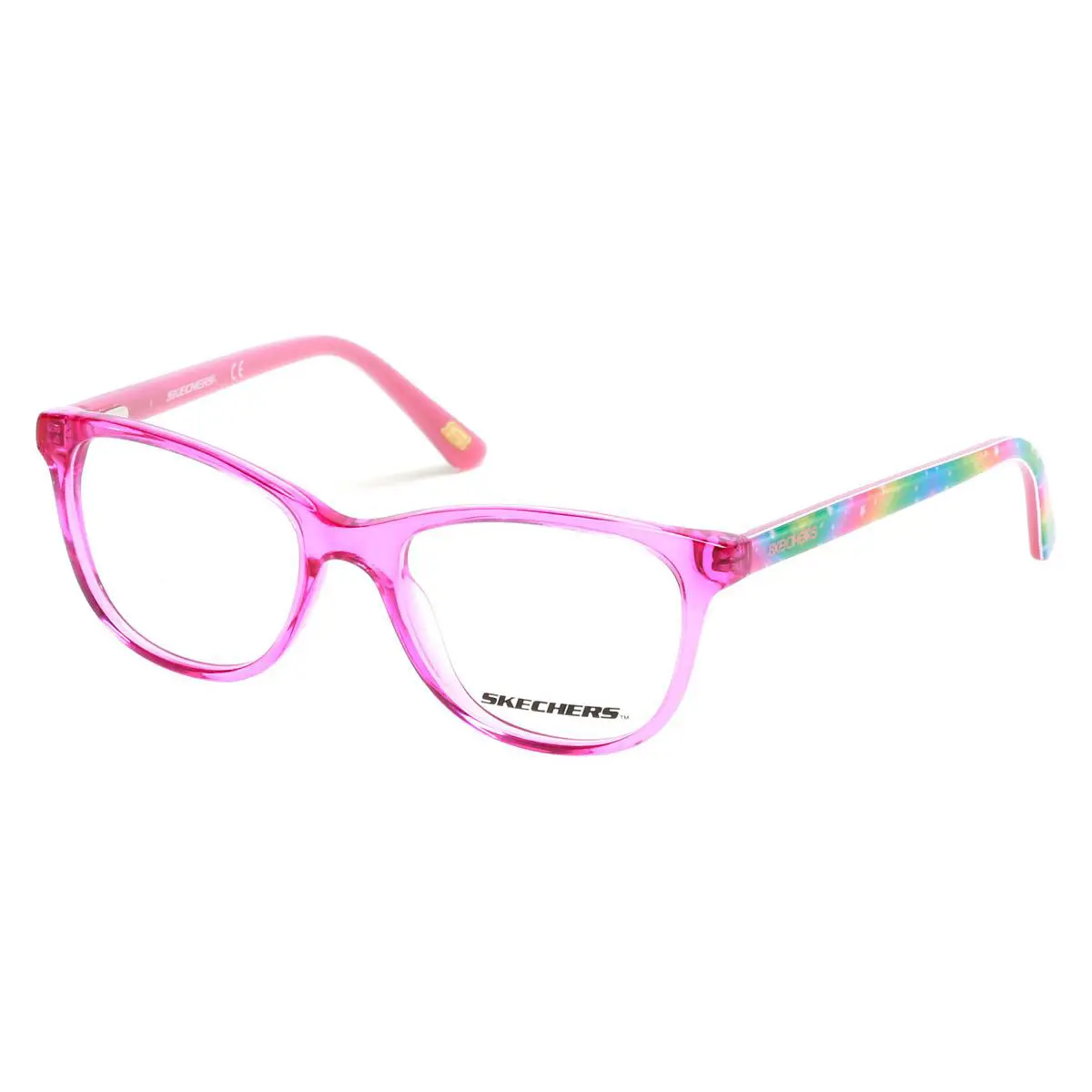 Skechers SE1631 Eyeglasses Kids Matte Pink Round 47mm