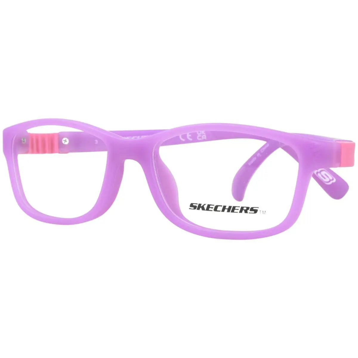 Skechers SE1672 080 Eyeglasses Youth Kids Lilac/multi Full Rim 50mm