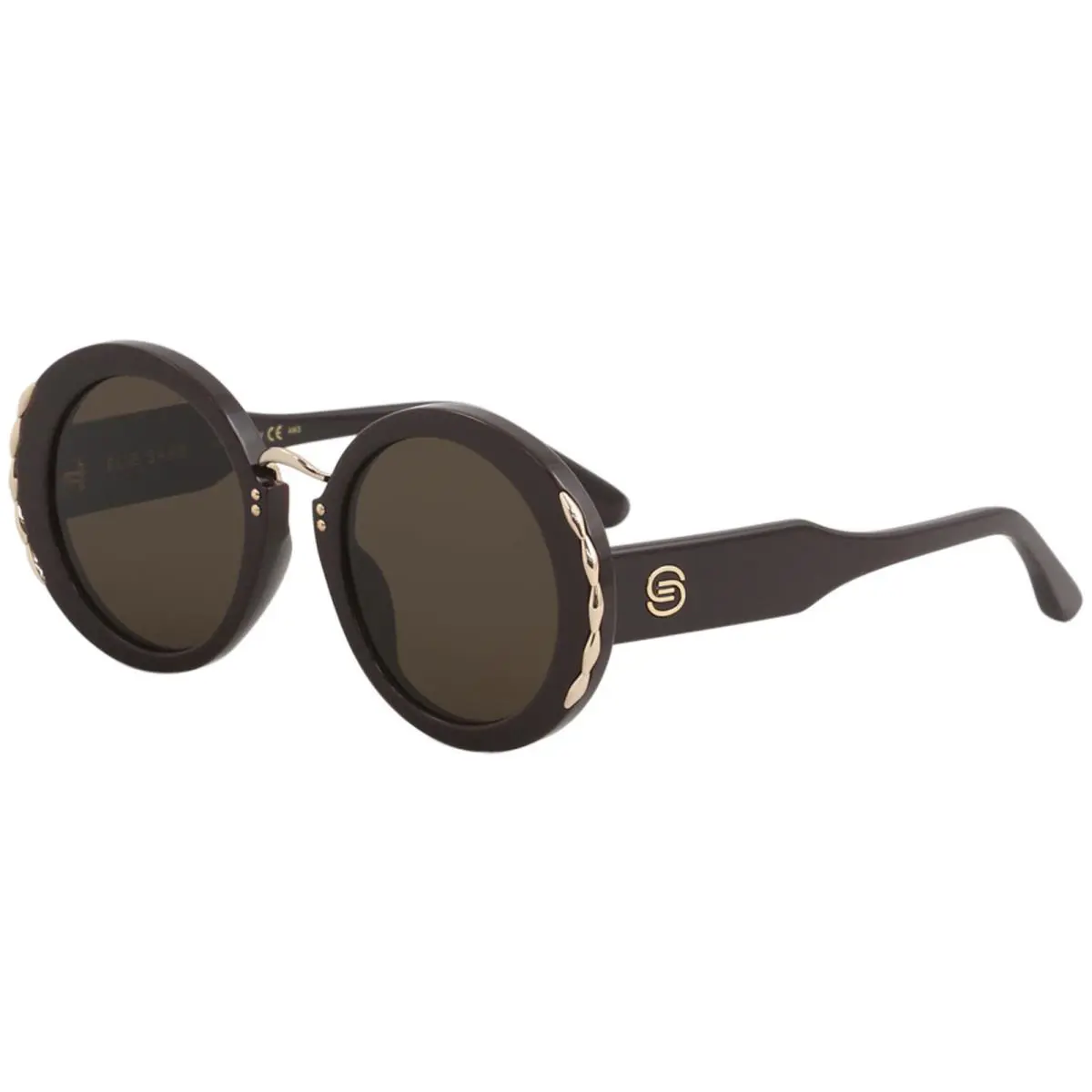 Elie Saab Women`s ES013S ES/013/S B3V/70 Violet Fashion Oval Sunglasses 51mm