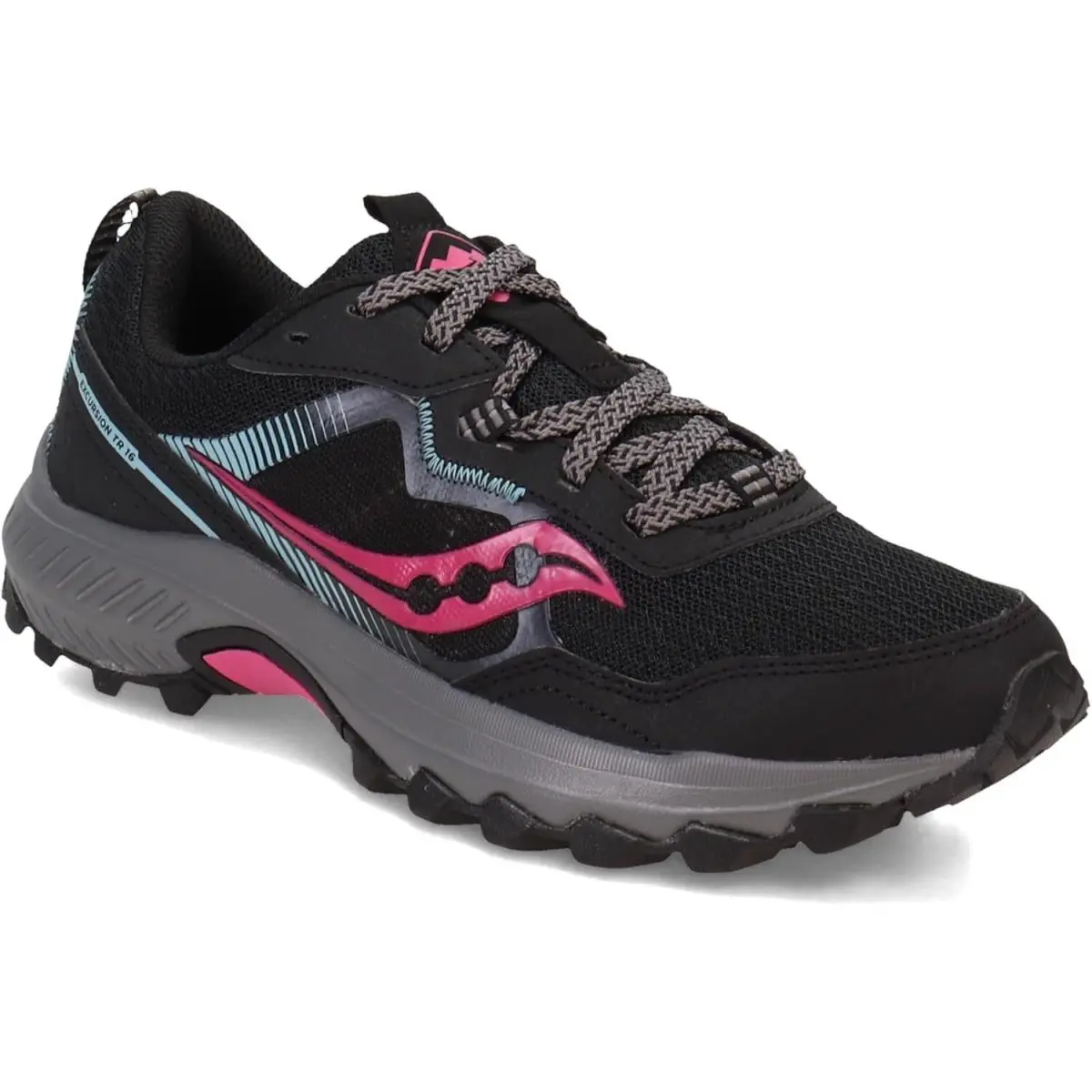 Saucony shoes - Black/Fuchsia 8