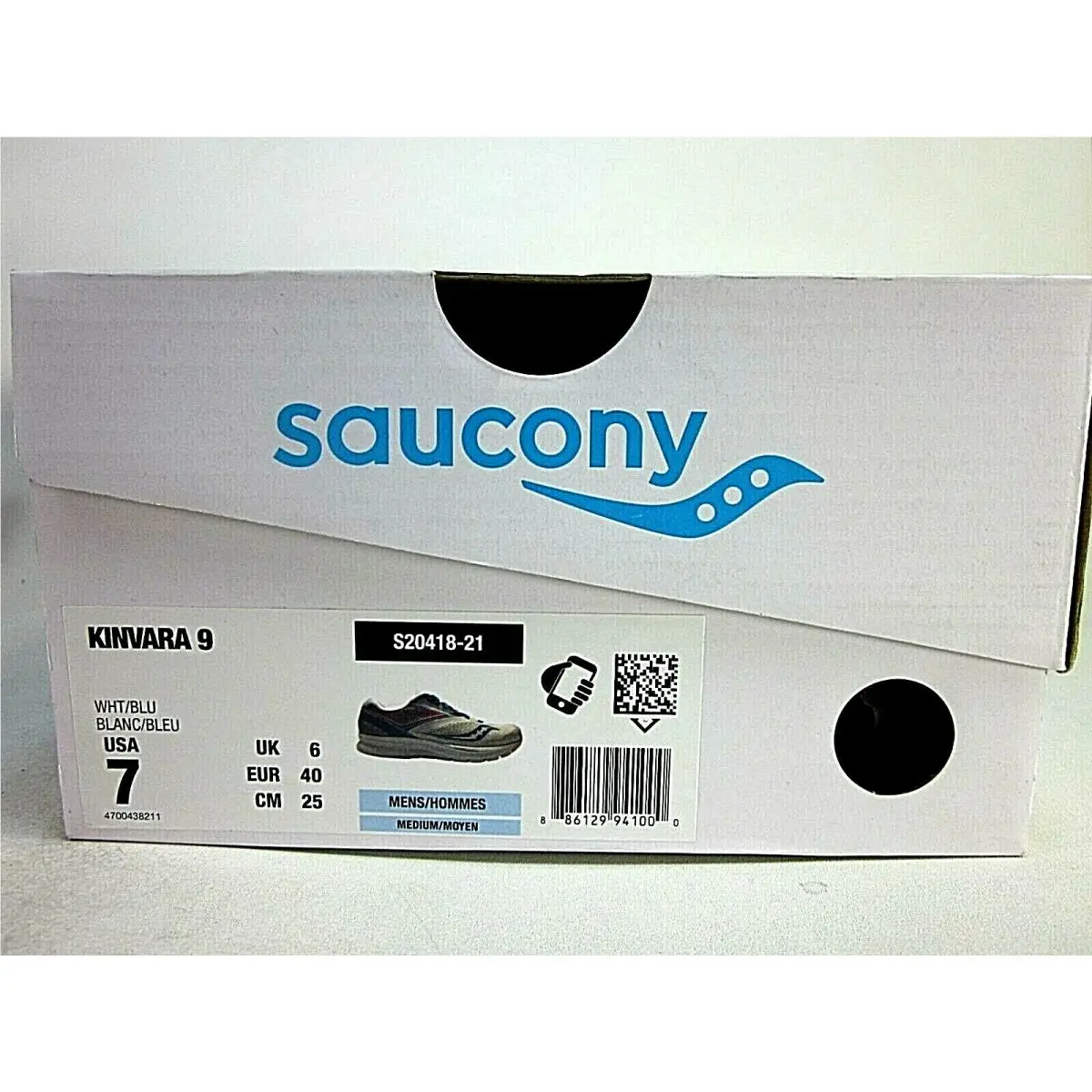 Saucony shoes - -21 - S20418 - White/blue (UPC: 886129941000) 4