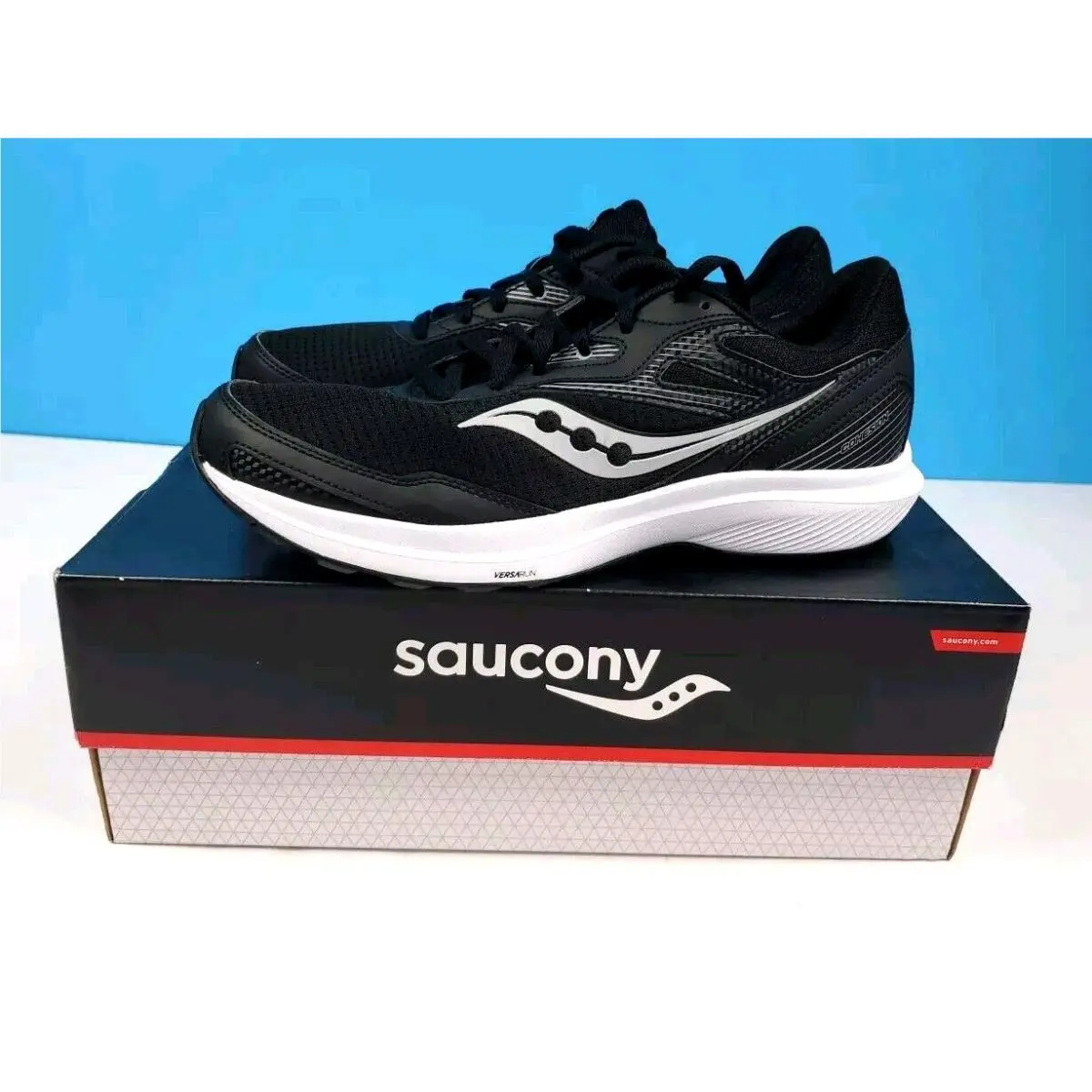 Saucony Men`s Cohesion 16 Running Hiking Shoe Black Size 11.5