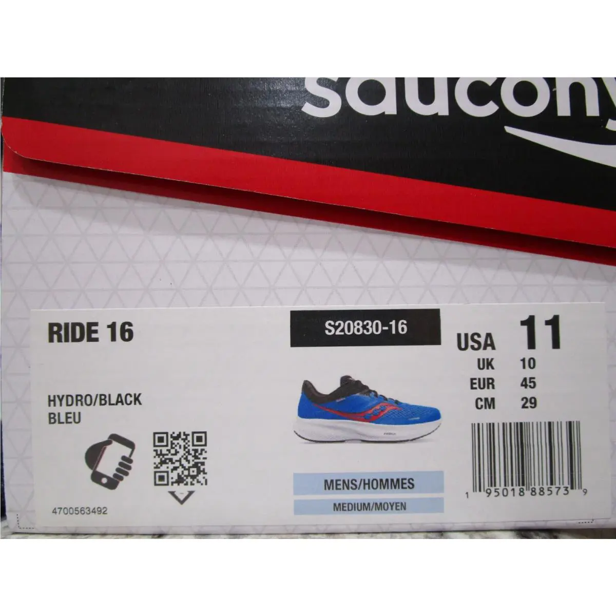 Saucony shoes - Saucony Ride 16 - Ride - S20830-16 - Hydro/Black 4