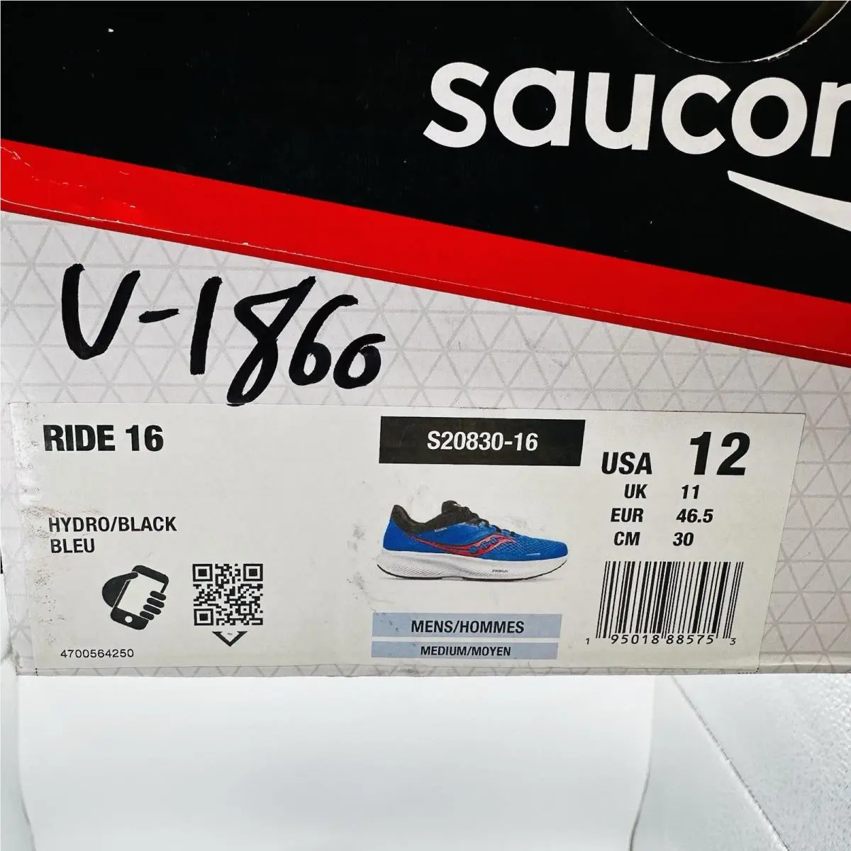 Saucony shoes - Saucony Ride 16 - Ride - S20830-16 - Blue, Manufacturer: Hydro/Black 5