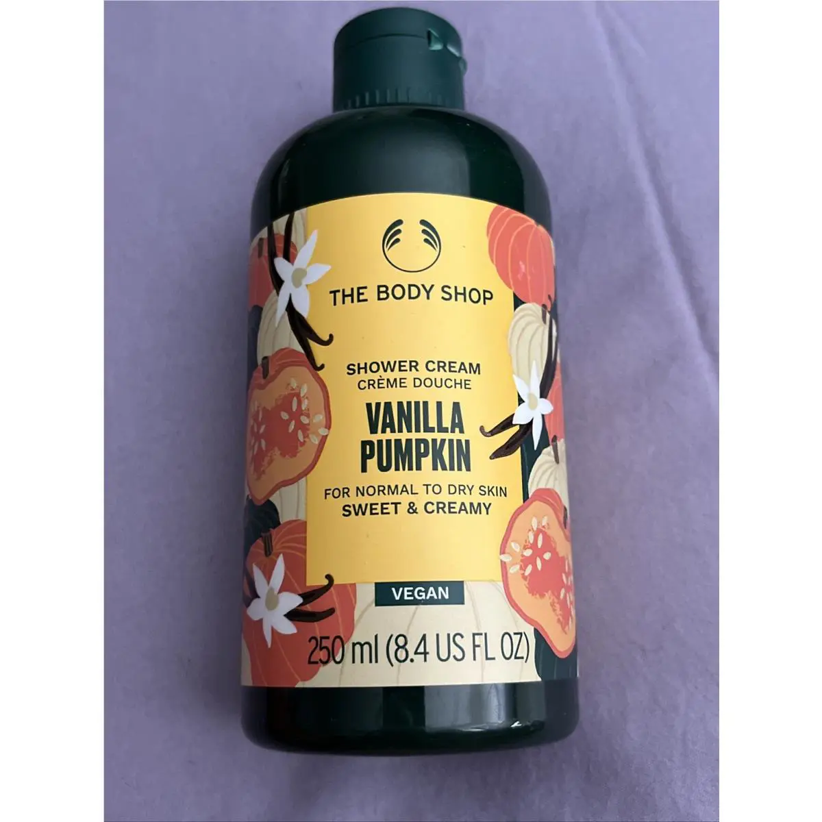 The Body Shop Shower Cream Vanilla Pumpkin 4 Normal /dry Vegan 8.4 Oz. Lot OF 3 by THE BODY SHOP