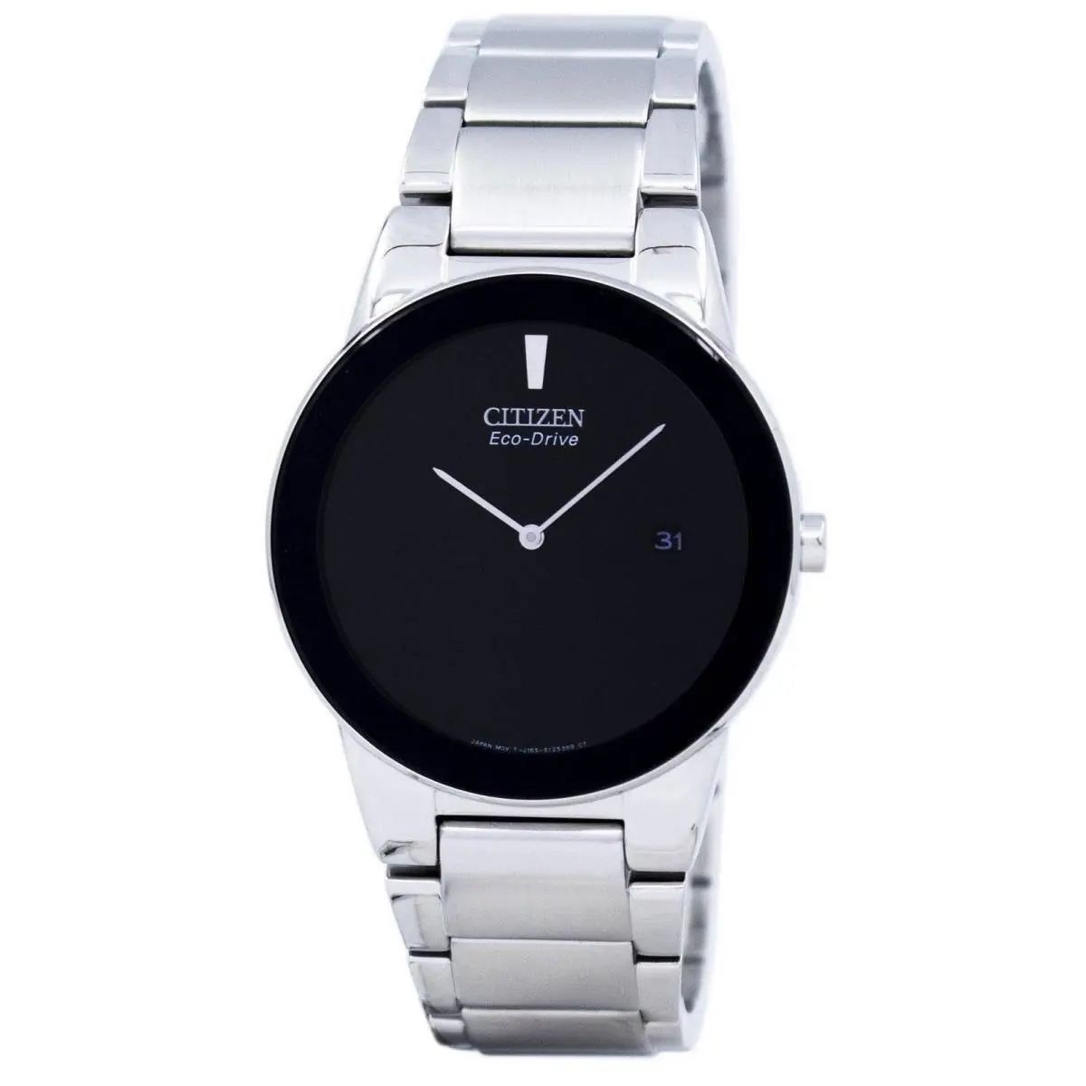Citizen Axiom Eco-drive Black Dial Stainless Steel AU1060-51E 30M Mens Watch