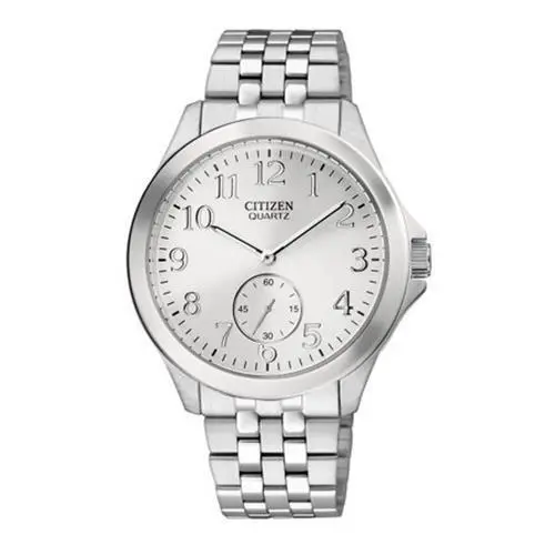 Citizen Men`s EQ9050-57A Analog Display Japanese Quartz Silver Watch - Silver, Dial: Black, Band: Black