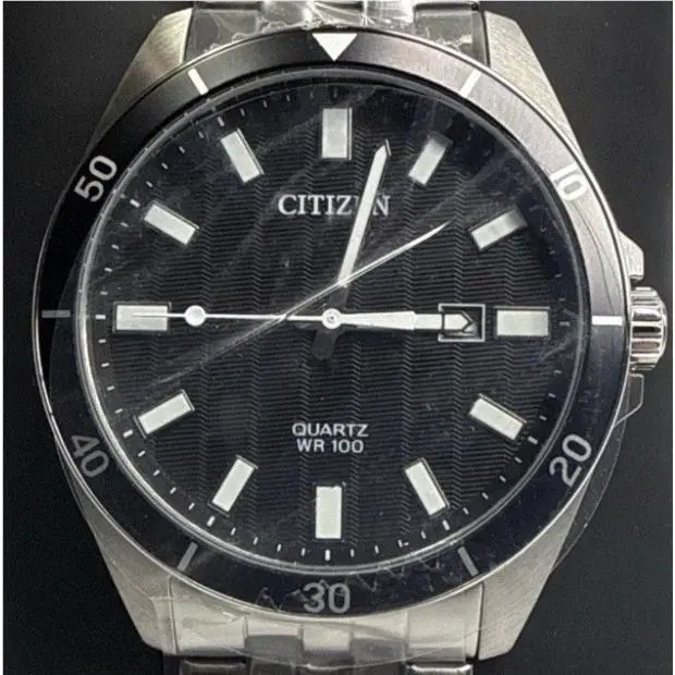 Men`s Quartz Stainless Steel Black Dial Watch - BI5050-54E by Citizen