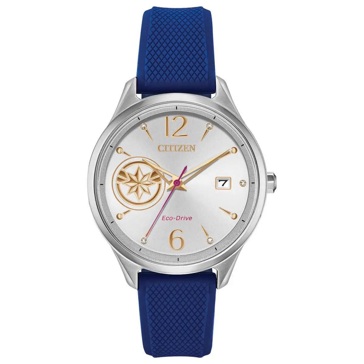 Marvel Eco-drive Silver Dial Ladies Watch FE6101-05W by Citizen