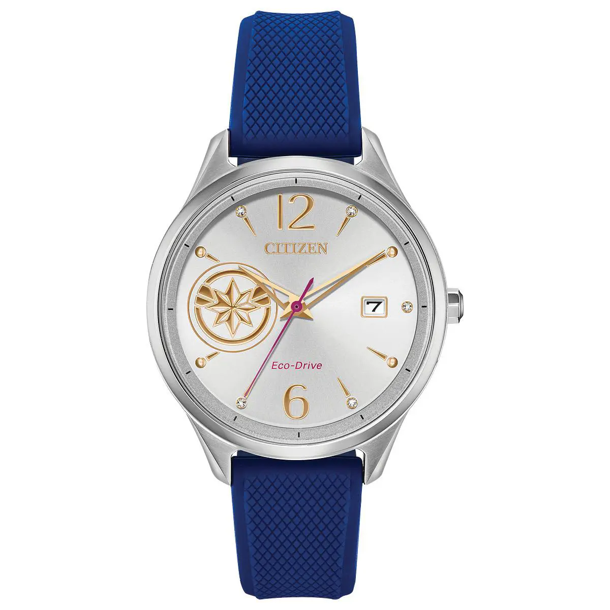 Citizen Captain Marvel Collectible Women`s Watch with Eco-drive Technology - Dial: White