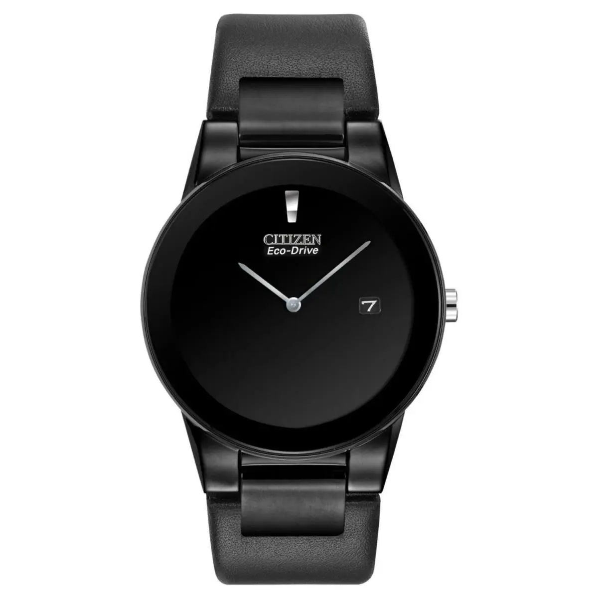 Citizen Men`s Axiom Black Dial Watch - AU1065-07E - Dial: Black, Band: Black