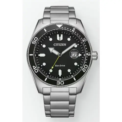 AW1760-81E Eco-drive Men`s Sports Watch Black Dial 43mm by Citizen