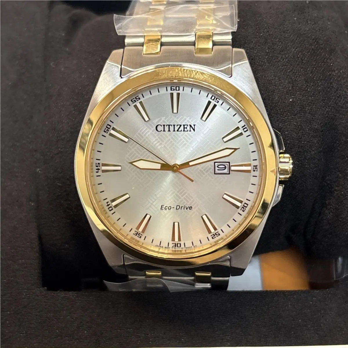 Citizen Men`s Eco-drive Corso Peyten Two-tone 41mm Watch BM7534-59A Sapphire - Dial: Silver, Band: Gold, Silver, Bezel: Gold