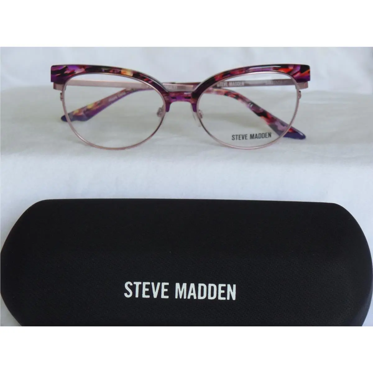 Steve Madden Eyeglass Frame Flairr Purple Multi 51-16-135
