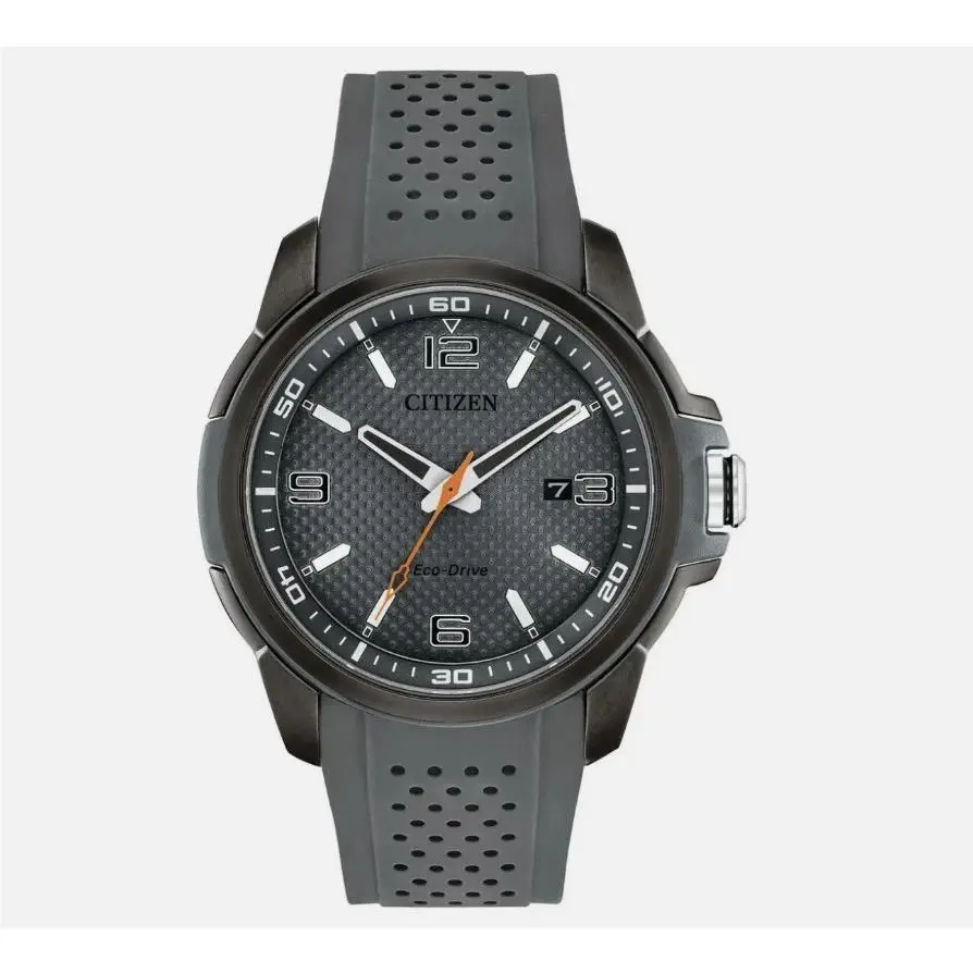 Eco-drive AW1157-08H Men`s 41mm Gray Dial Sport Watch by Citizen