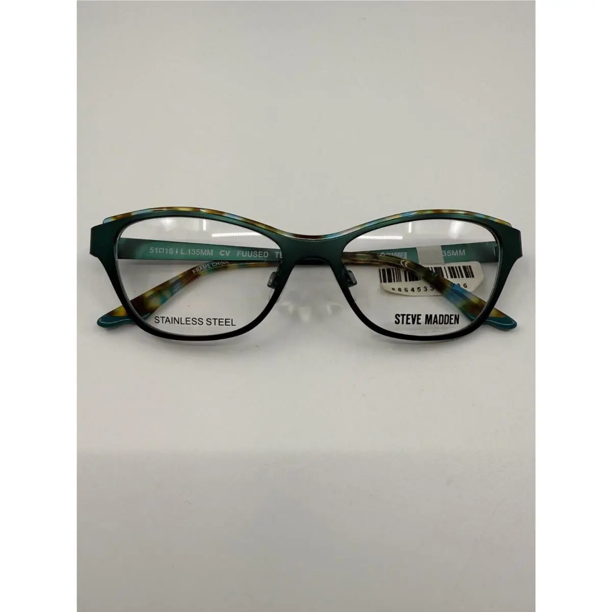 Steve Madden Fuused Full Rim Cat-eye Classic Tortoise Eyeglasses 51 16 135