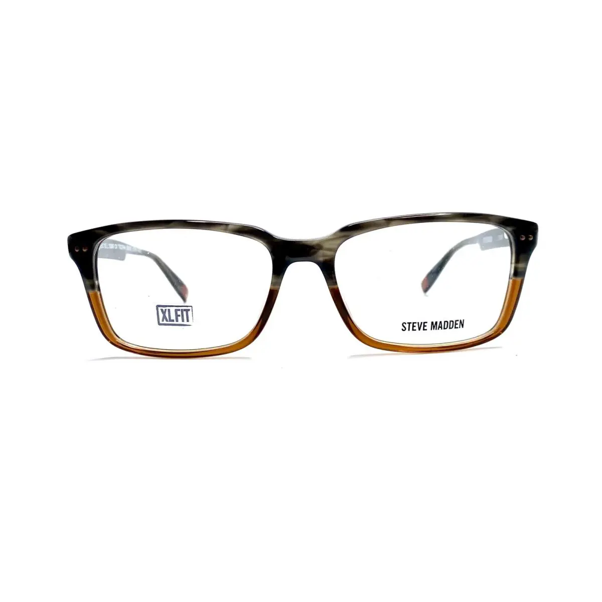 XL Fit Grey Brown Horn Fade Tortoise Glasses Troopah 58 18 150 by Steve Madden