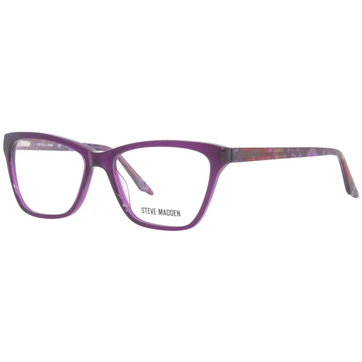 Roxannne Eyeglasses Frame Women`s Purple Full Rim Cat Eye 51mm by Steve Madden