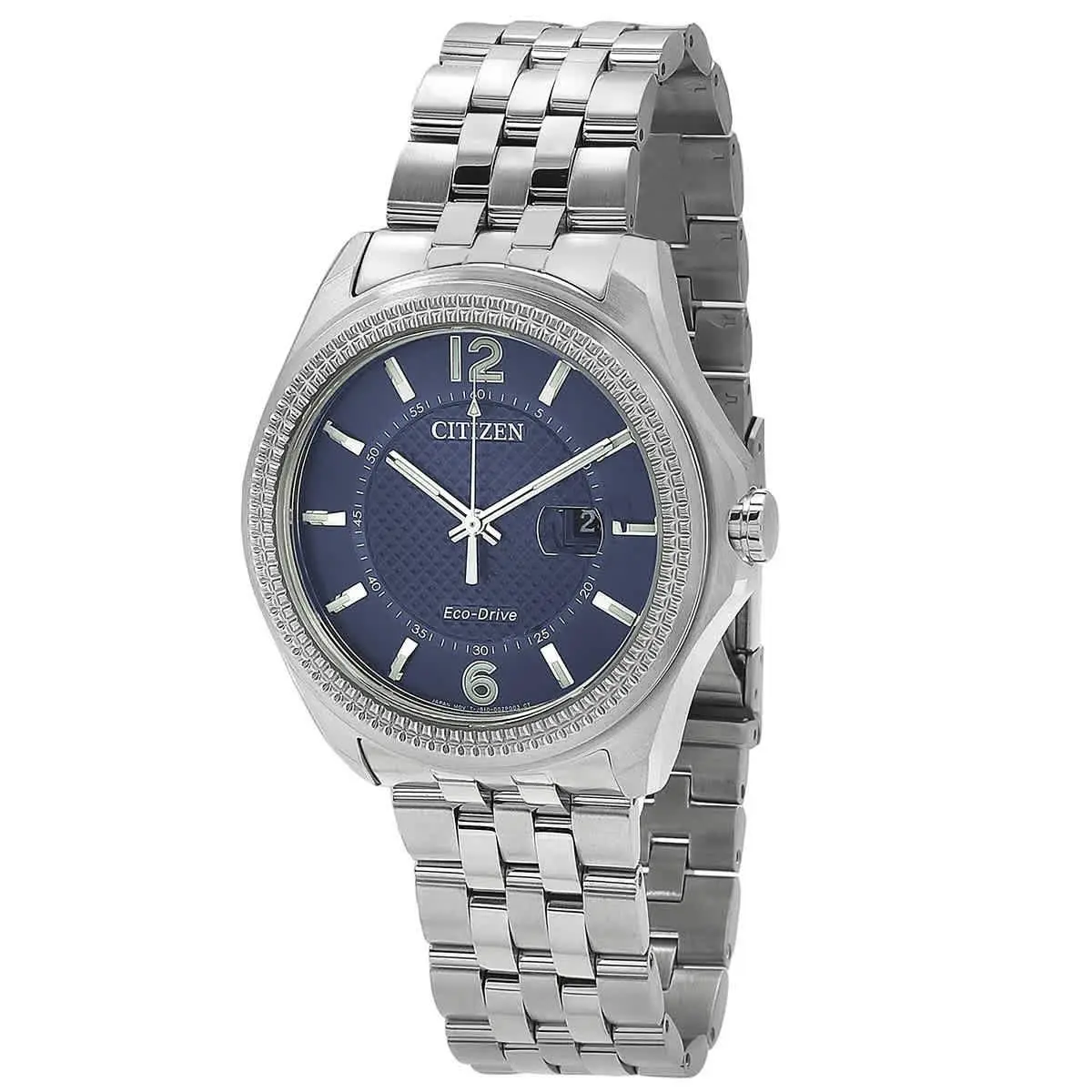 Citizen Corso Eco-drive Blue Dial Men`s Watch AW1740-54L - Blue, Dial: Blue, Band: Silver-tone
