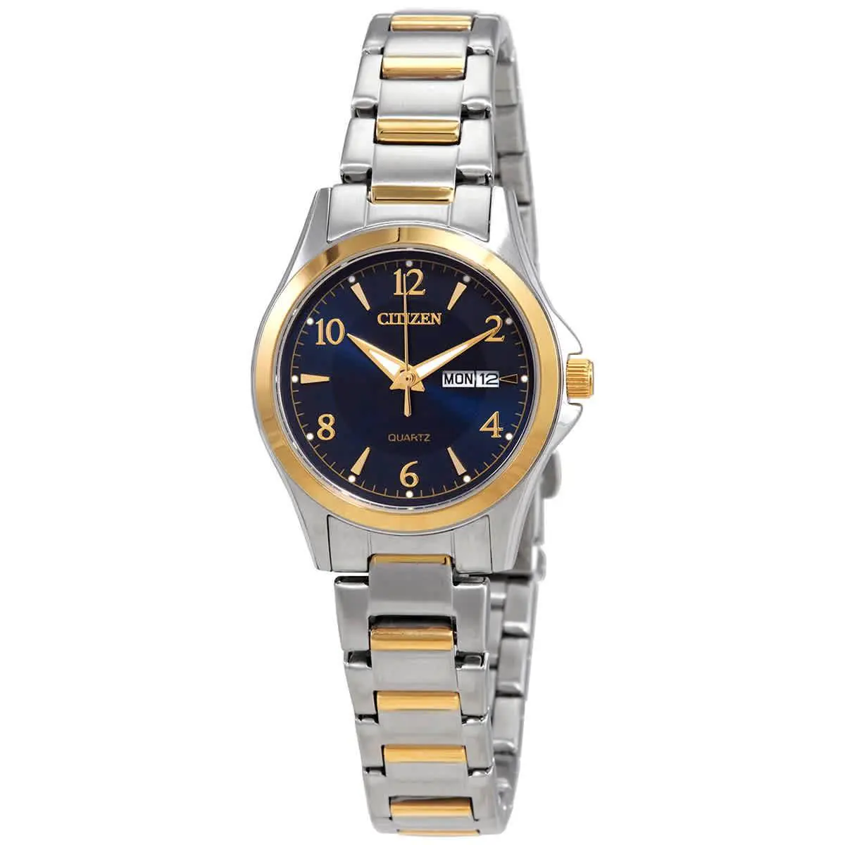 Citizen Quartz Blue Dial Two-tone Ladies Watch EQ0595-55L