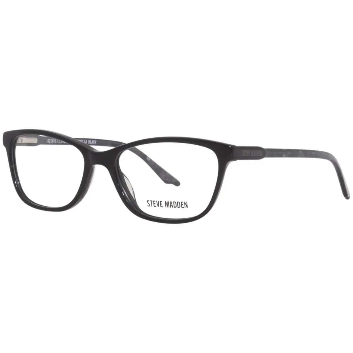 Chulla Eyeglasses Frame Women`s Black Full Rim Cat Eye 52mm by Steve Madden