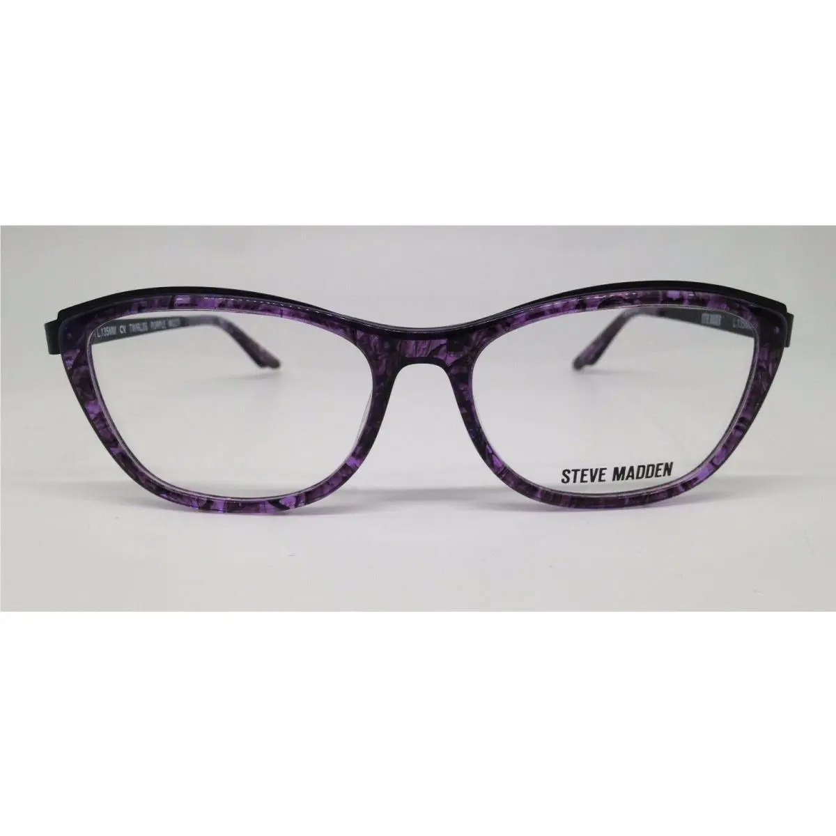 Steve Madden Twirlss Purple Multi Plastic Eyeglasses Frame 51-16-135 RX
