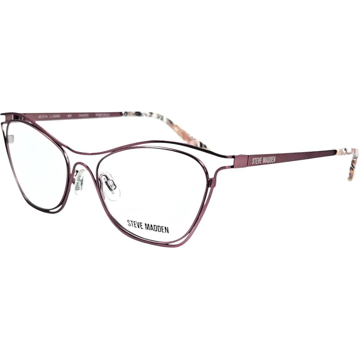 Candiid Womens Metal Eyeglass Frame Rose Gold 53-18 by Steve Madden