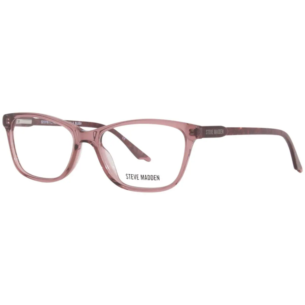 Chulla Eyeglasses Frame Women`s Blush Full Rim Cat Eye 52mm by Steve Madden