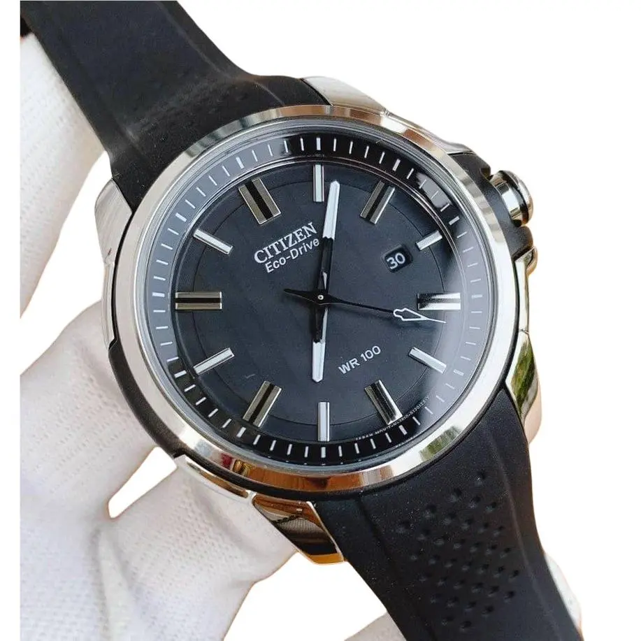 AR Eco-drive Black Dial Men`s Watch AW1150-07E by Citizen